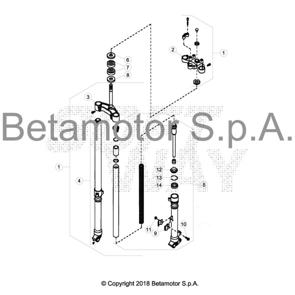 PIASTRA DI STERZO INFERIORE ALP 4T