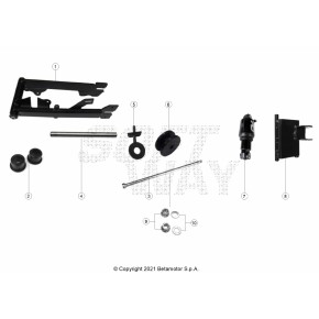 SUPPORTO MOTORE E AMMORTIZZATORE -NERO-